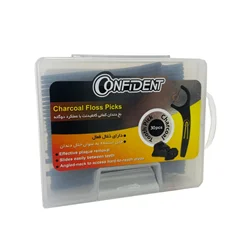 نخ دندان کانفیدنت مدل کمانی ذغالی