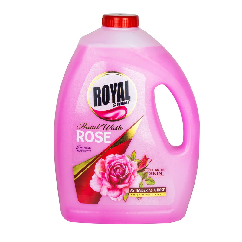 مایع دستشویی رویال شاین مدل گل رز حجم 4 لیتر