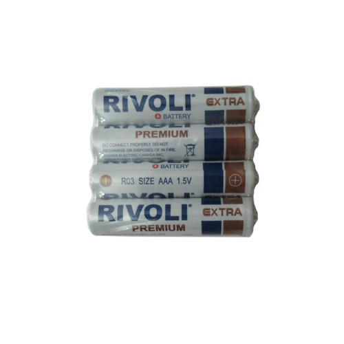 باتری نیم قلمی Rivoli بسته 4 عددی شرینک